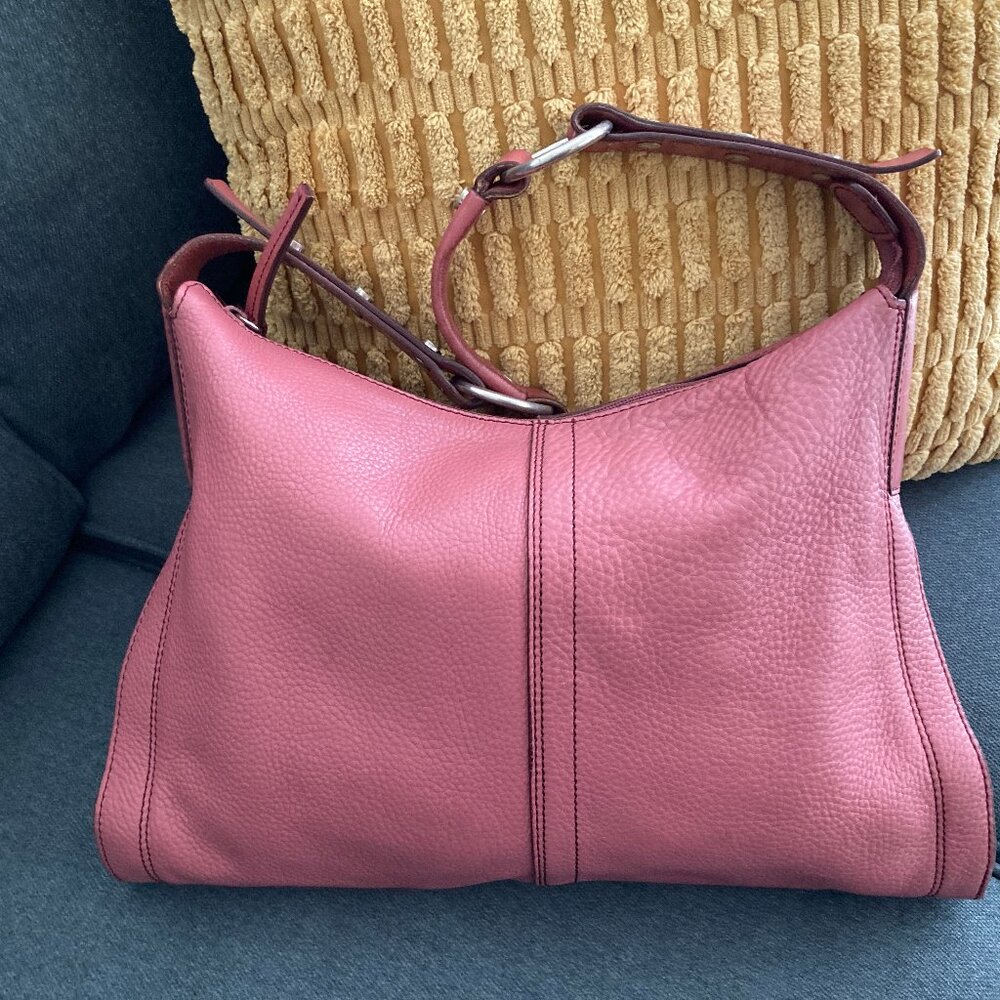 Kenneth Cole Pink Leather Satchel - Picture 3 of 6